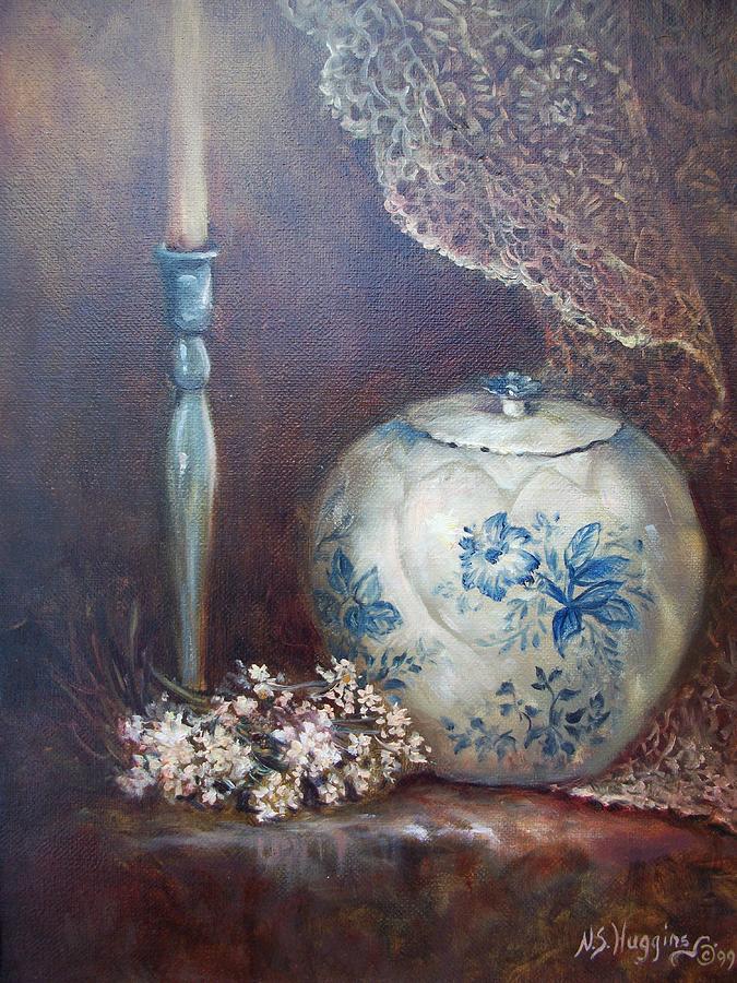 Stillife Painting - Antique Ginger Jar by Naomi Dixon Stillife Painting - Antique Ginger Jar by Naomi Dixon