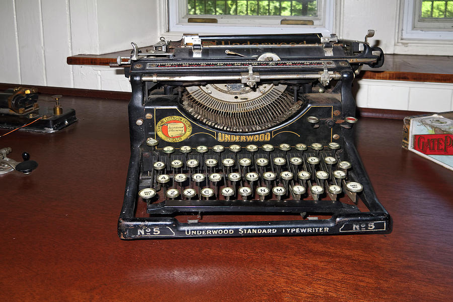 Antique Typewriter #2 Photograph by Sally Weigand