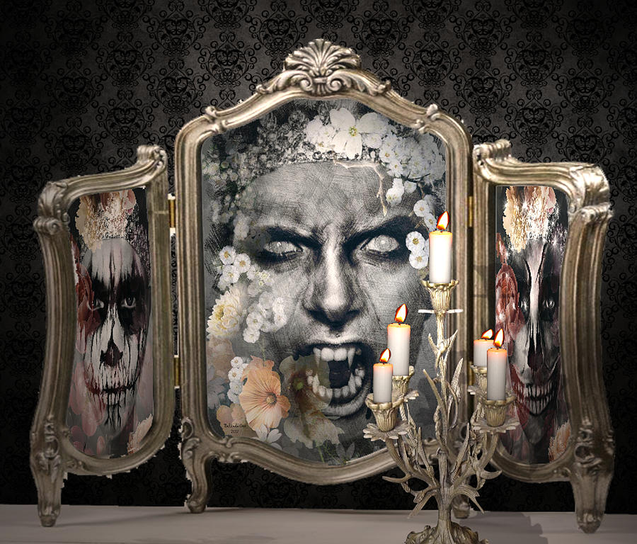 Antique Vampire Paintings #1 Digital Art by Artful Oasis