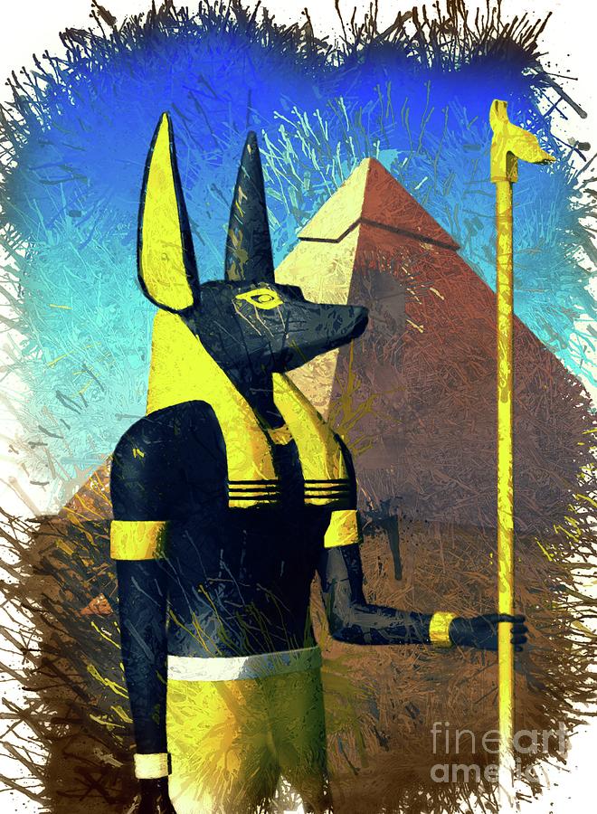 Anubis, God Of Egypt Digital Art