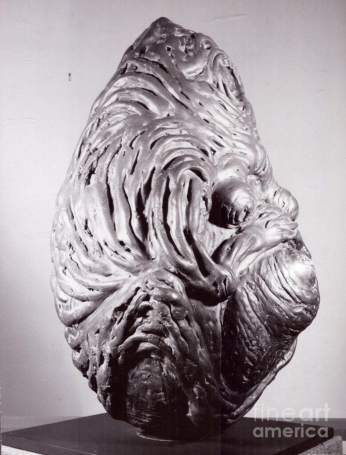 Ape Mother I  #1 Sculpture by Robert F Battles