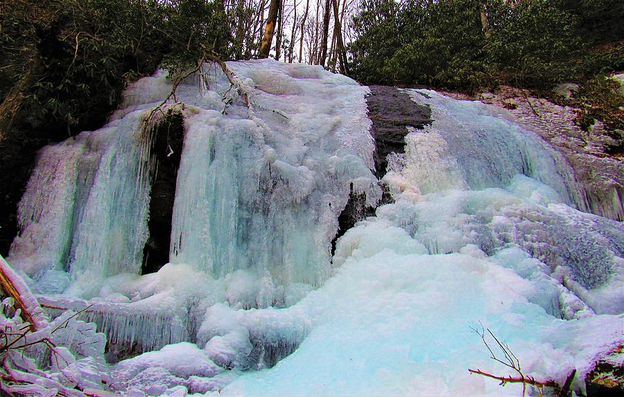 Appalachian Icefall #1 Photograph by Joshua Bales