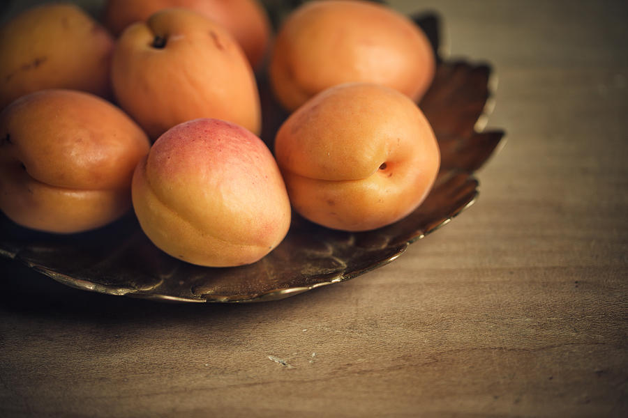 Fruit Photograph - Apricots #1 by Nailia Schwarz