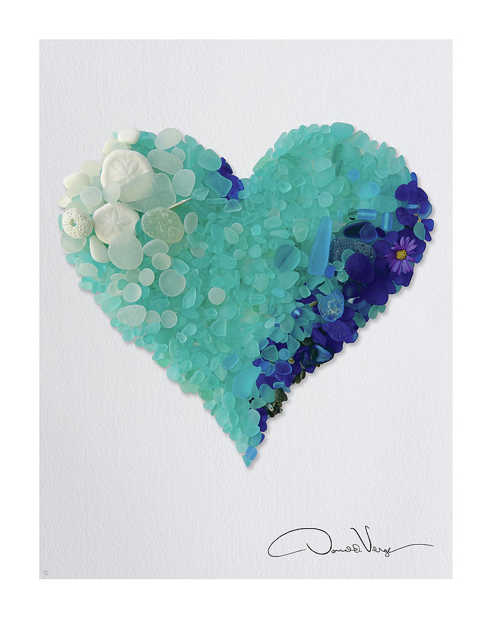 Aqua Heart Poster Photograph By Donald Verger Fine Art America 5022