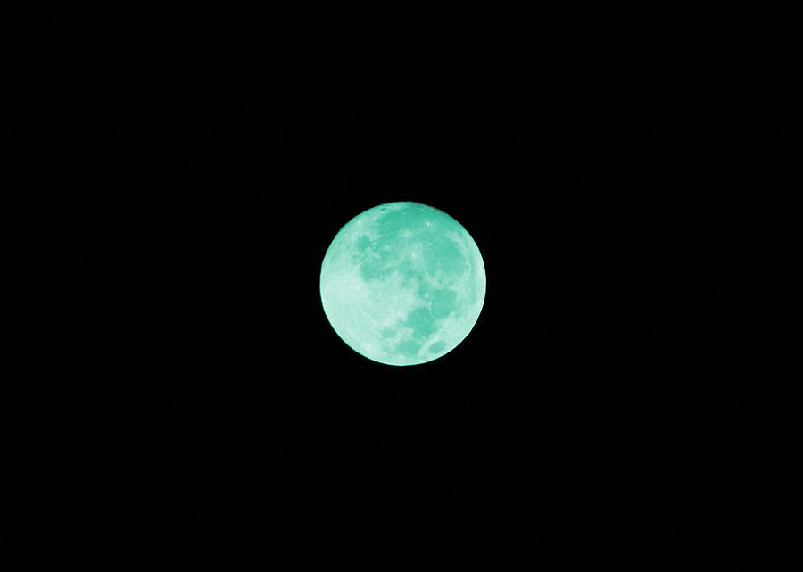 Aqua Moon #1 Photograph by Colleen Cornelius