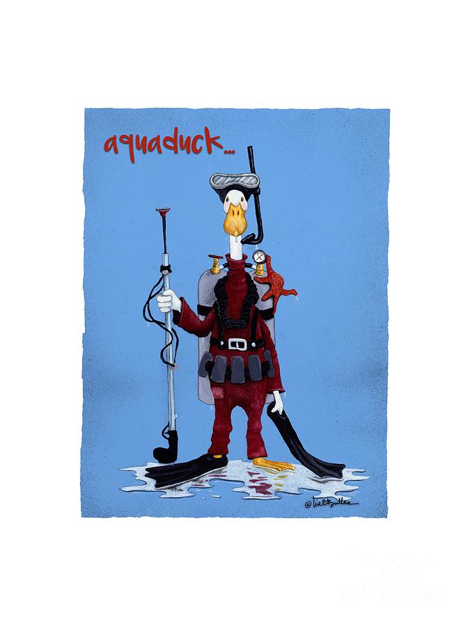 Duck Painting - Aquaduck... #3 by Will Bullas