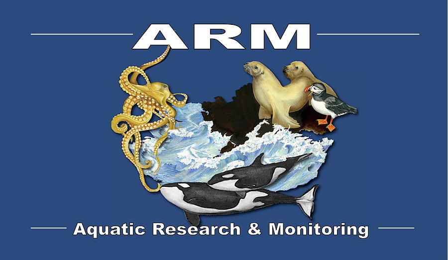 Aquatic Research and Monitoring Logo #1 Drawing by Leizel Grant