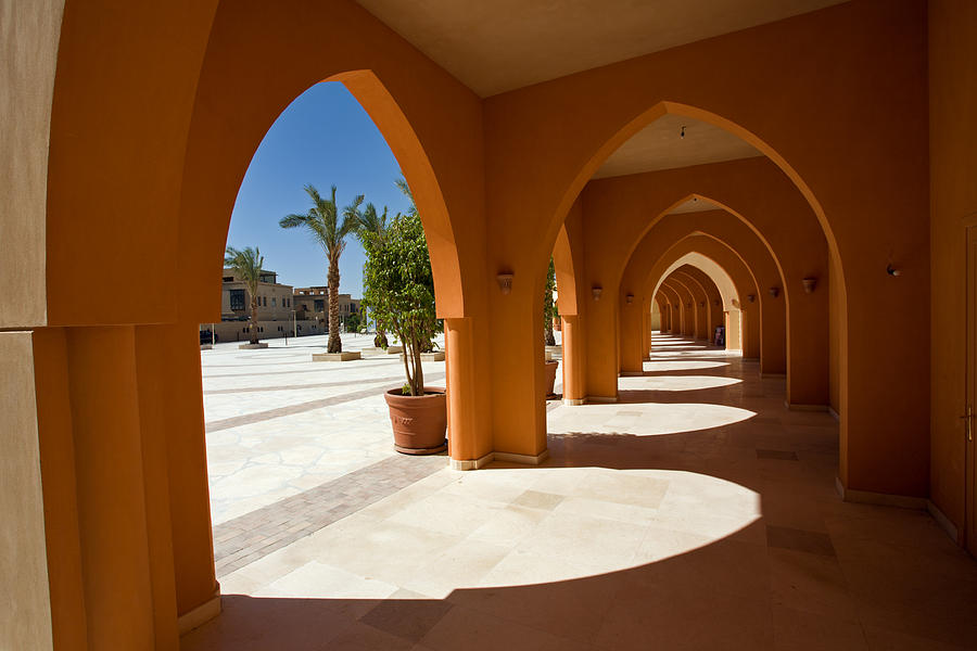 Modern Arabic Architecture in El Gouna #1 Photograph by Aivar Mikko