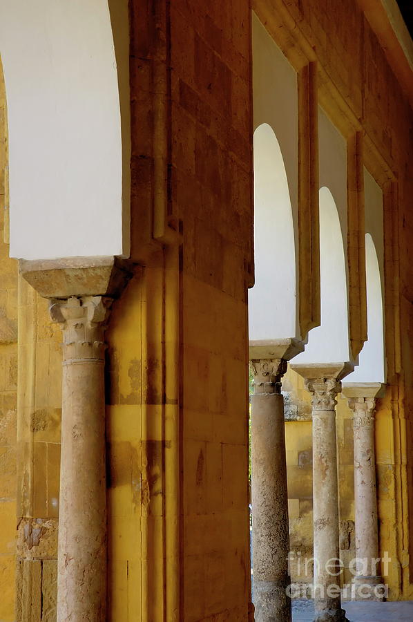 Arches of the Patio de los Naranjos in the Cathedral of Cordoba #1 Photograph by Sami Sarkis