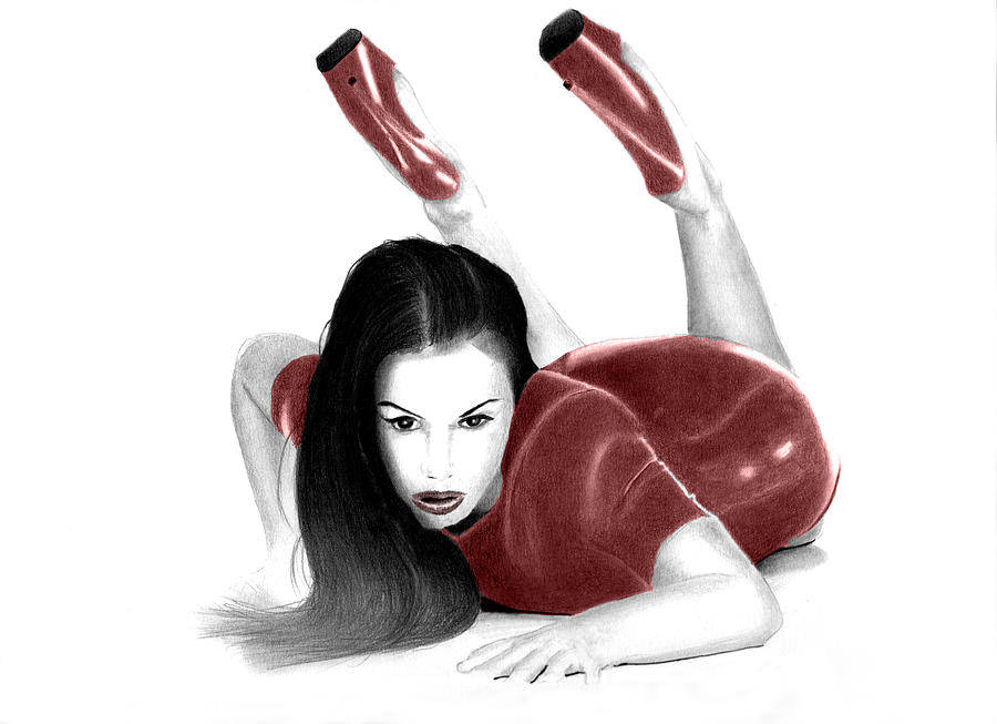 Aria Giovanni In Latex Drawing By Mauro Aquilini