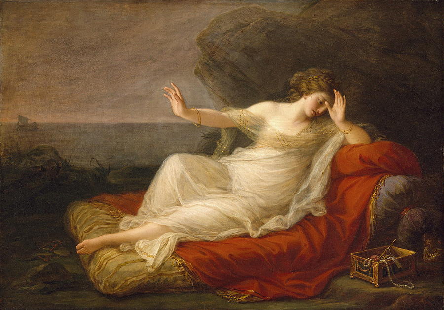 Ariadne Abandoned By Theseus Painting by Angelica Kauffmann - Pixels