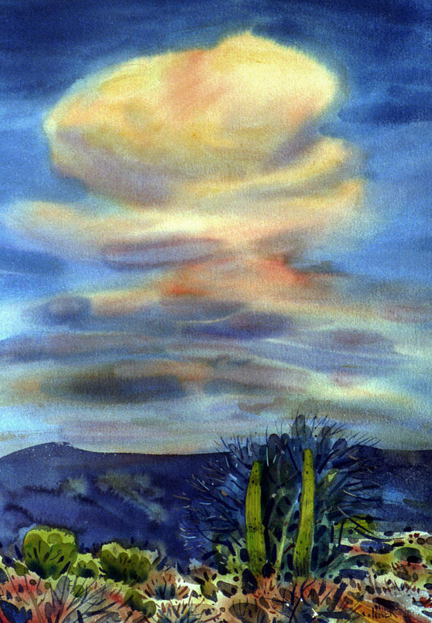 Desert Painting - Arizona Thunderhead #1 by Donald Maier