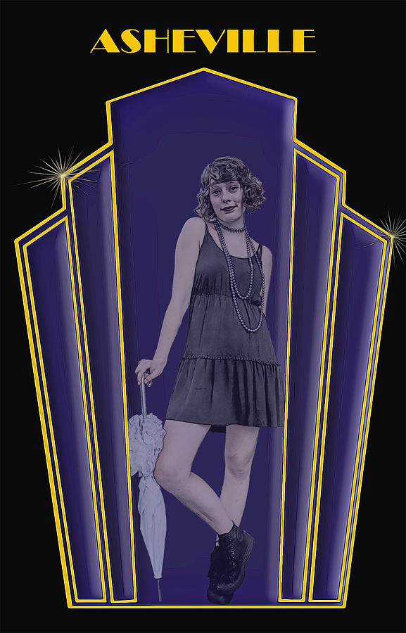 Art Deco Flapper #1 Digital Art by John Haldane