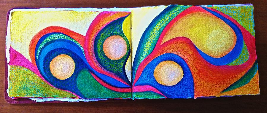 Artist Journal Page #1 Mixed Media by Polly Castor