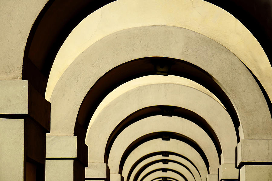 Artstic Archway Architecture In Florence Italy #1 Photograph by Rick Rosenshein
