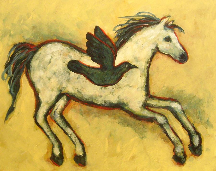 As the Crow Flies #1 Painting by Carol Suzanne Niebuhr