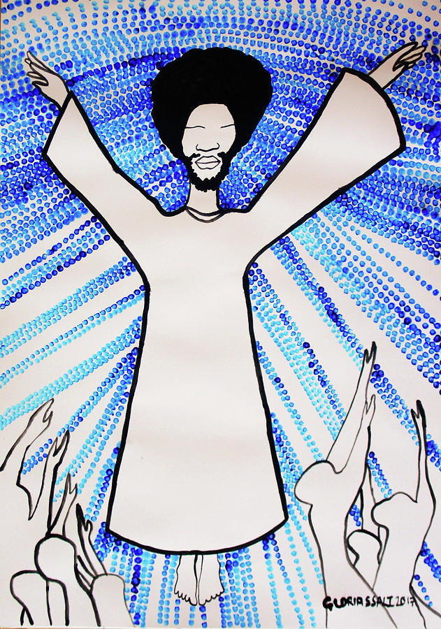 Ascension of Jesus Christ #1 Painting by Gloria Ssali