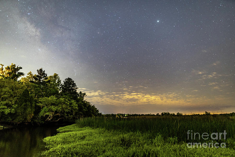 Ashley River Milky Way #1 Photograph by Robert Loe