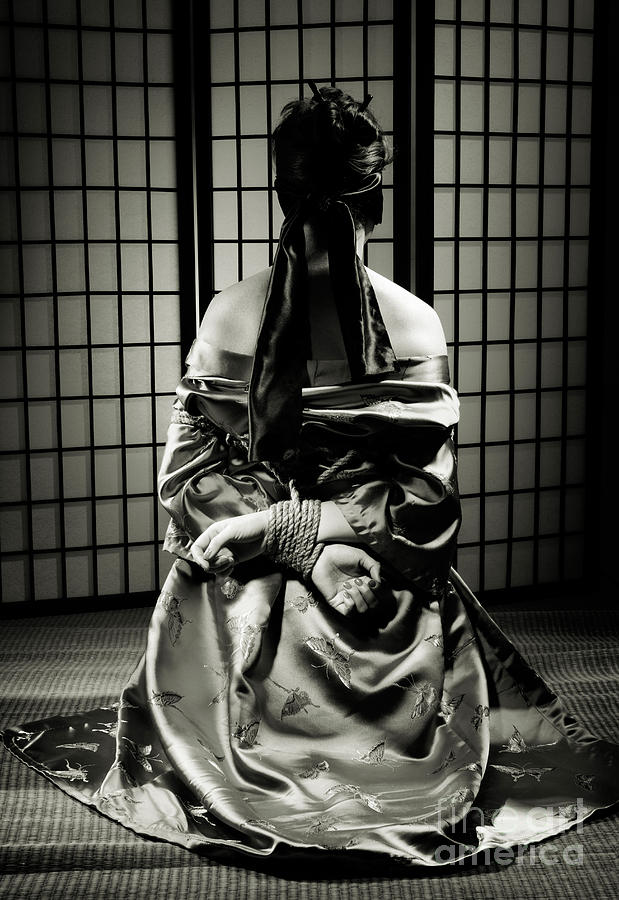 Asian Woman with Her Hands Tied Behind Her Back #1 Photograph by Maxim Images Exquisite Prints