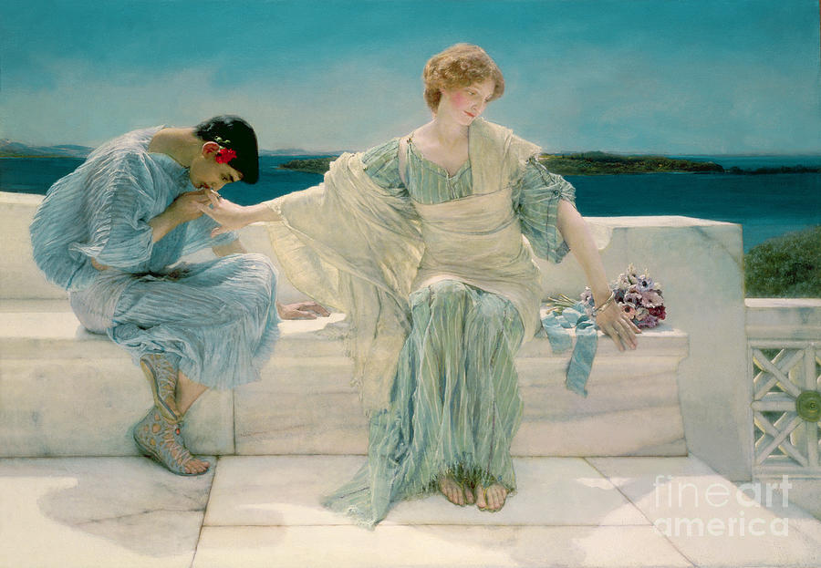 Ask me no more Painting by Lawrence Alma-Tadema