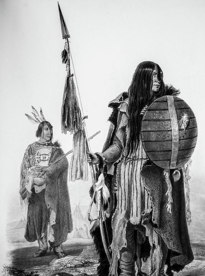 Indians Photograph - Assiniboin Native Americans #1 by Douglas Barnett