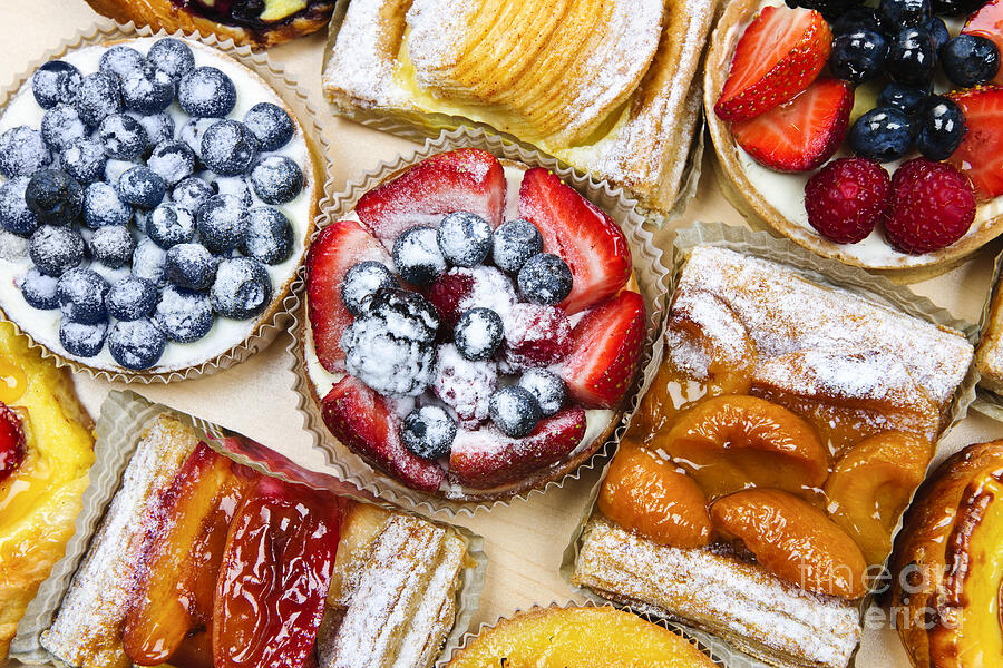 Assorted tarts and pastries 1 Photograph by Elena Elisseeva