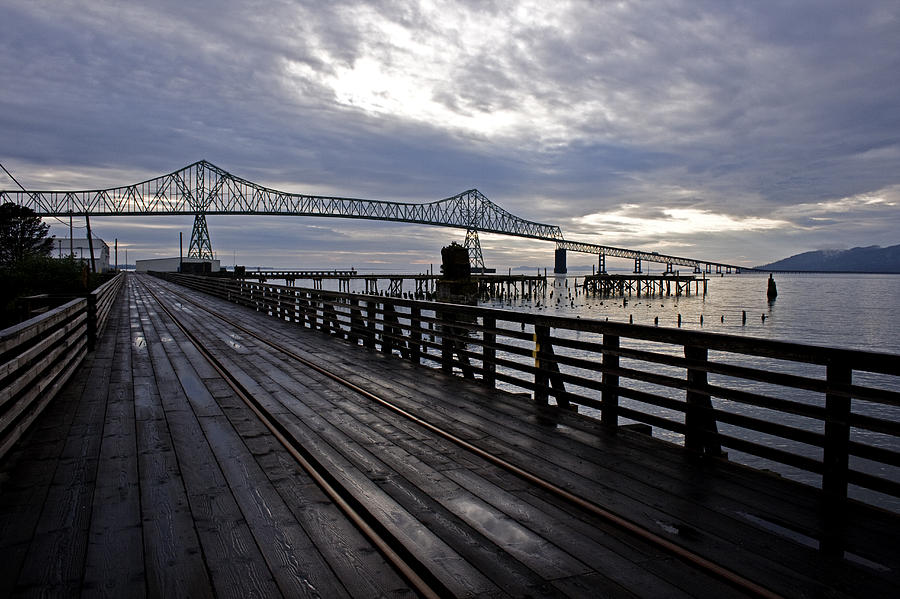 Astoria-Megler Bridge 4 #1 Photograph by Lee Santa