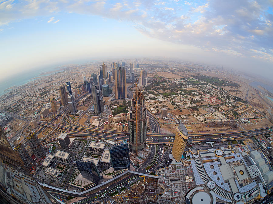 At the Top of Burj Khalifa #1 Photograph by Jouko Lehto