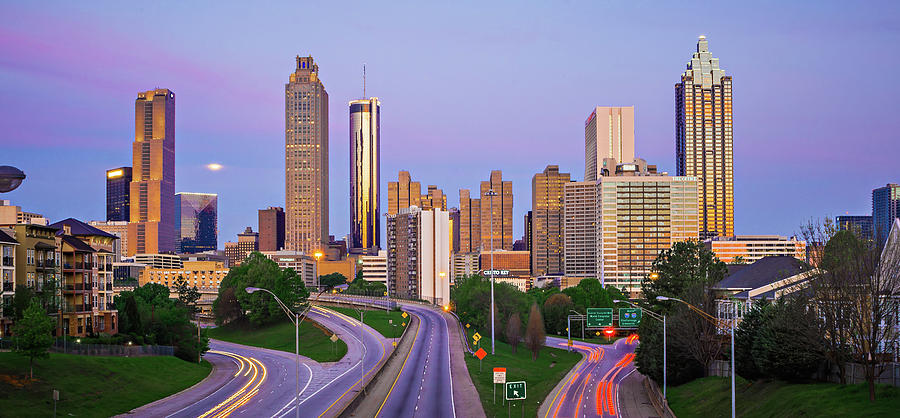 Atlanta Georgia City Skyline Early Morning Photograph By Alex Grichenko