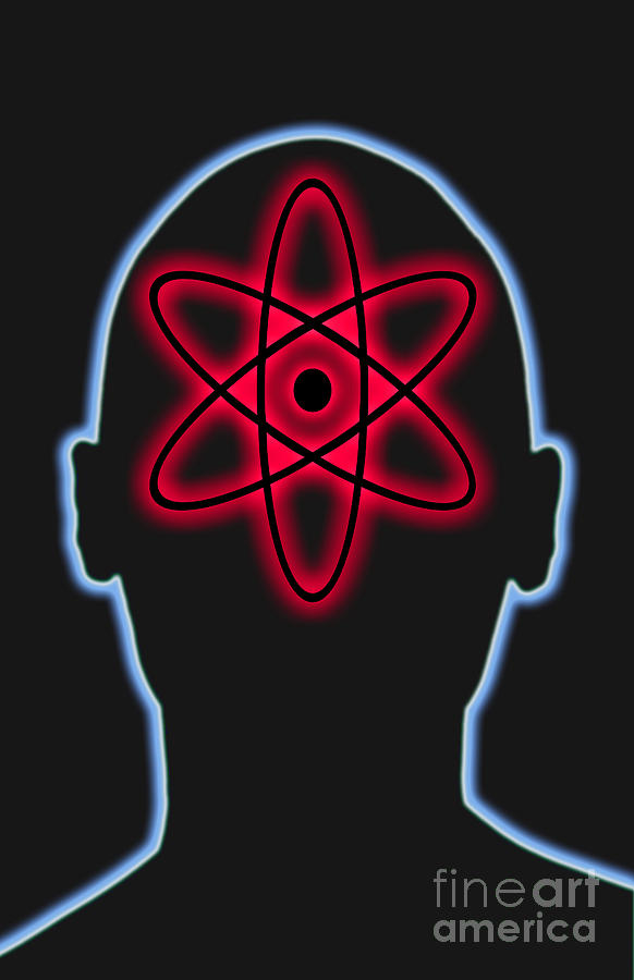 Atom Diagram #1 Photograph by George Mattei