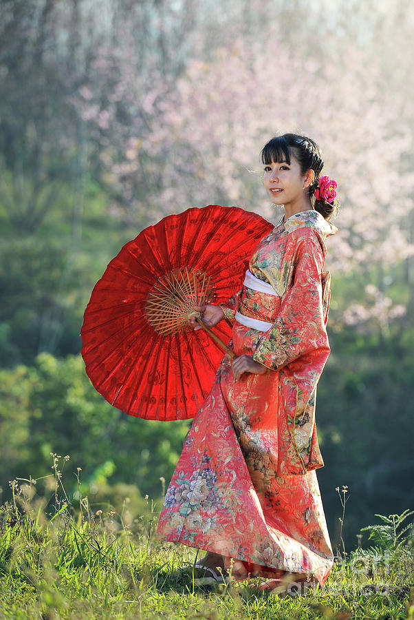 Beautiful Japanese Girl In Kimono Stock Photo Image | My XXX Hot Girl