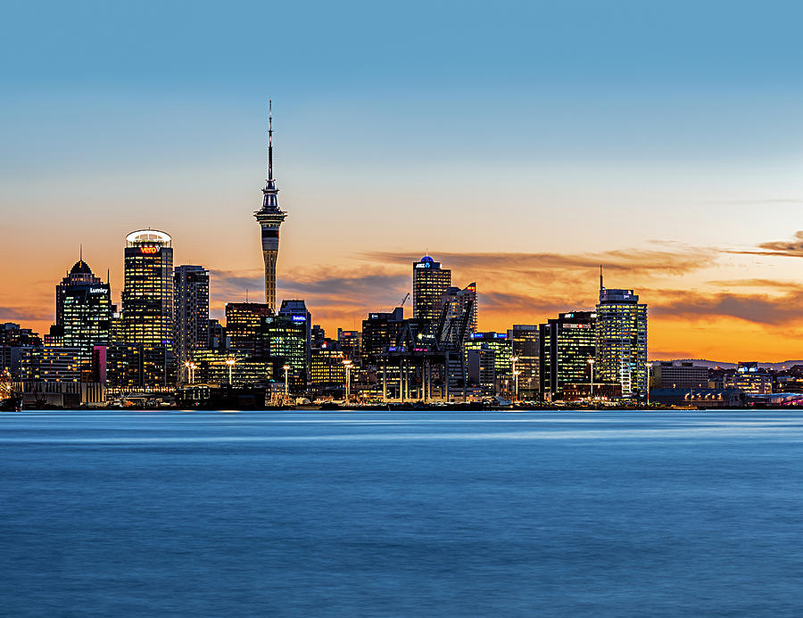 Auckland CBD from Devonport Photograph by Dr K X Xhori - Fine Art America