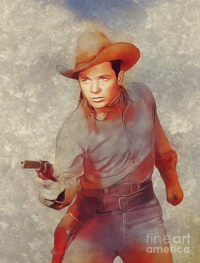 Hollywood Painting - Audie Murphy, Hollywood Legend #1 by Esoterica Art Agency