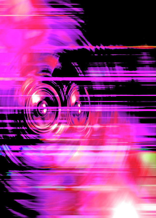 Audio purple #1 Digital Art by Steve Ball