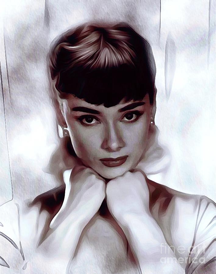 Audrey Hepburn, Actress Painting