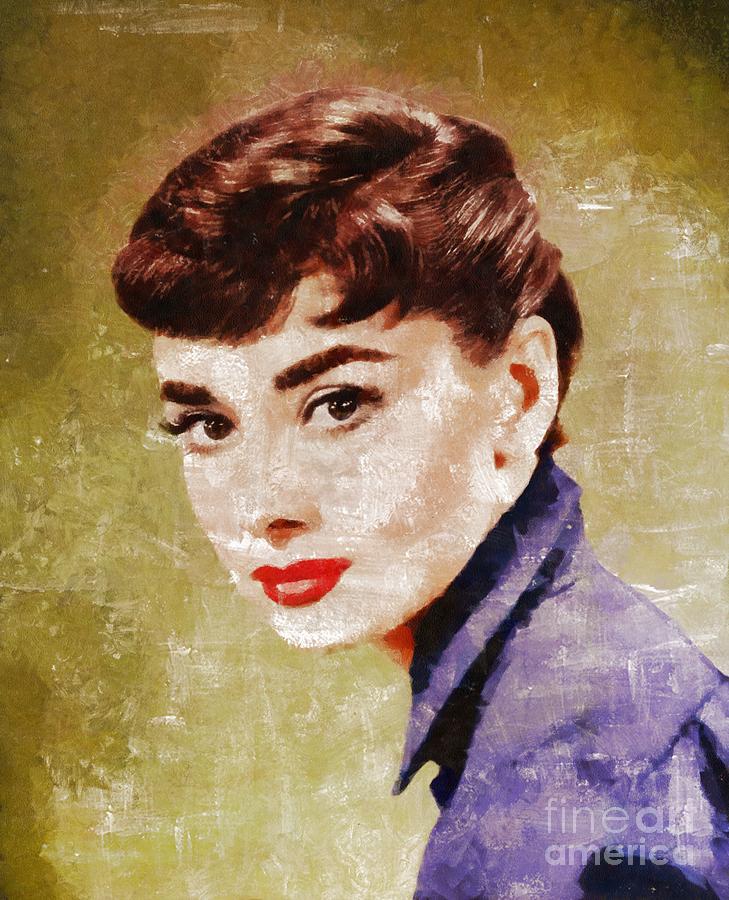 Audrey Hepburn By Mary Bassett Painting