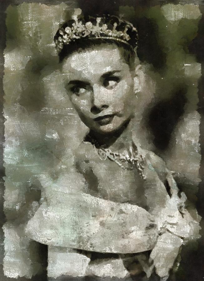 Audrey Hepburn Hollywood Actress Painting