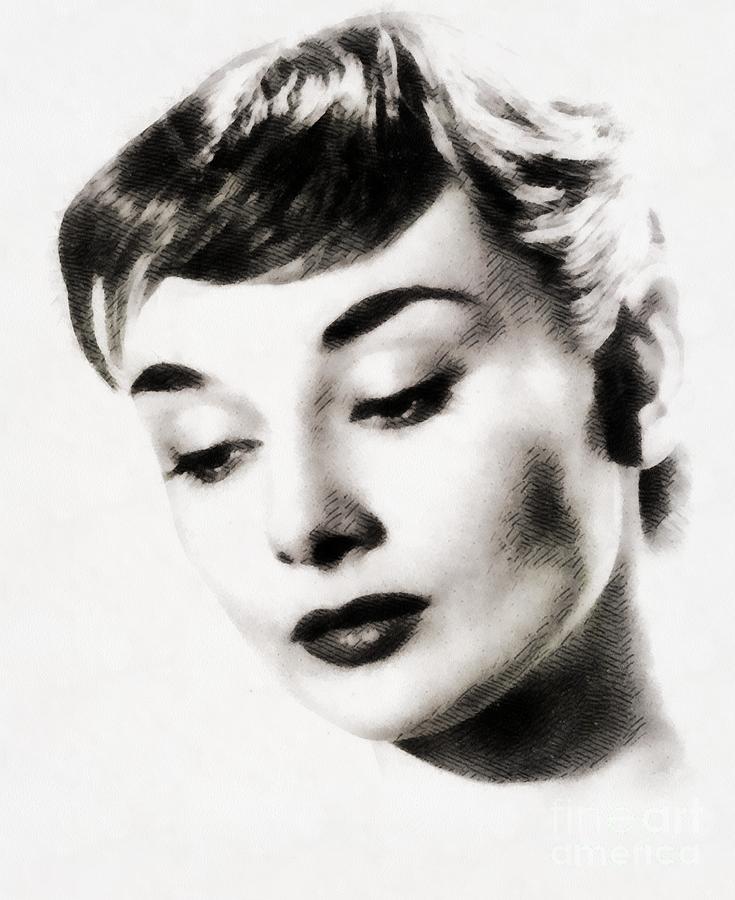 Audrey Hepburn, Hollywood Legend By John Springfield Painting