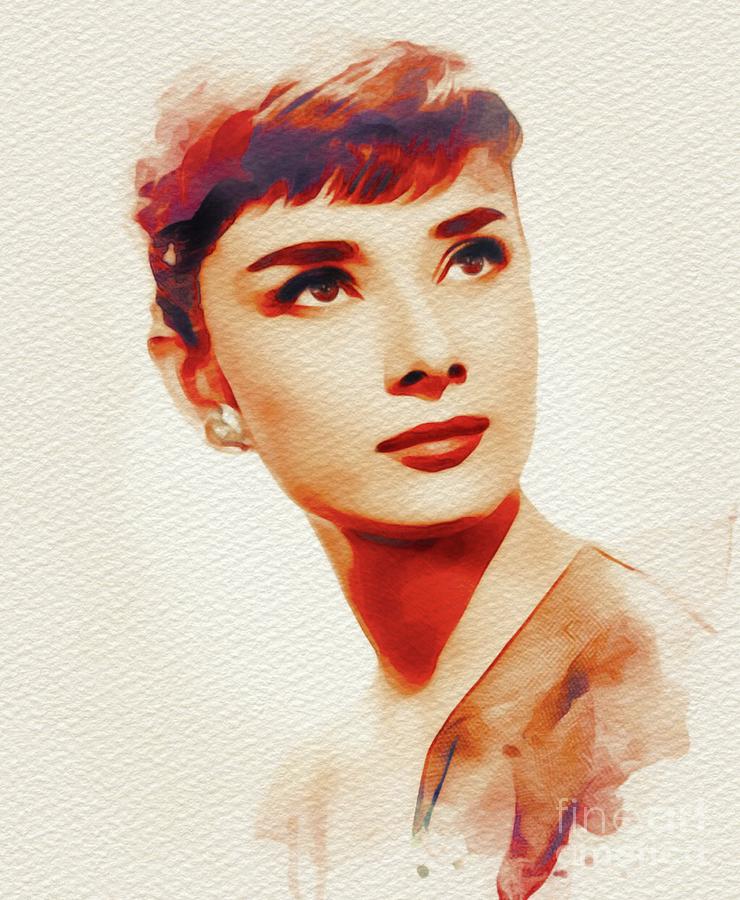 Audrey Hepburn, Hollywood Legend Painting