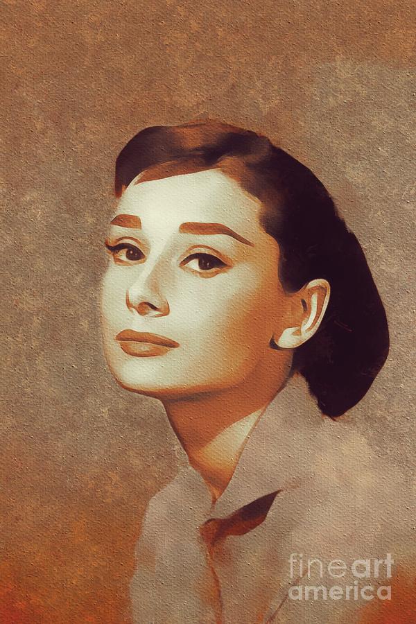 Audrey Hepburn, Hollywood Legends Painting