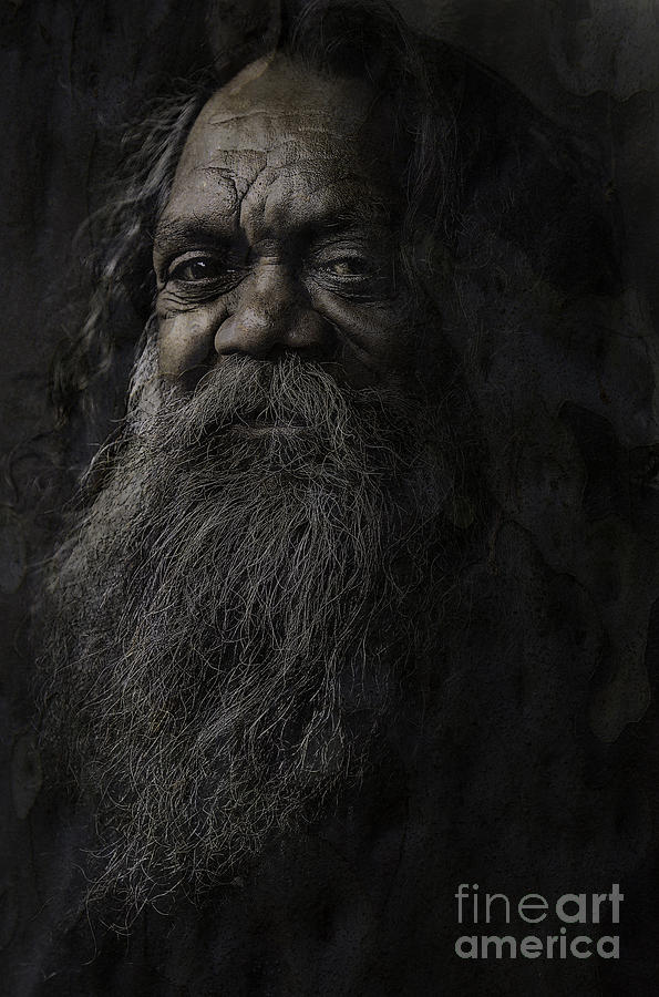 Australian full blood aborigine #1 Photograph by Sheila Smart Fine Art Photography