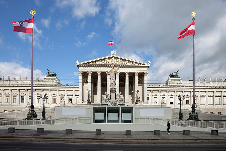 Architecture Photograph - Austrian Parliament Building in Vienna #1 by Artur Bogacki