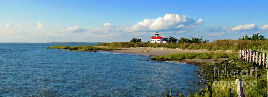 Autumn at East Point Lighthouse #1 Photograph by Nancy Patterson