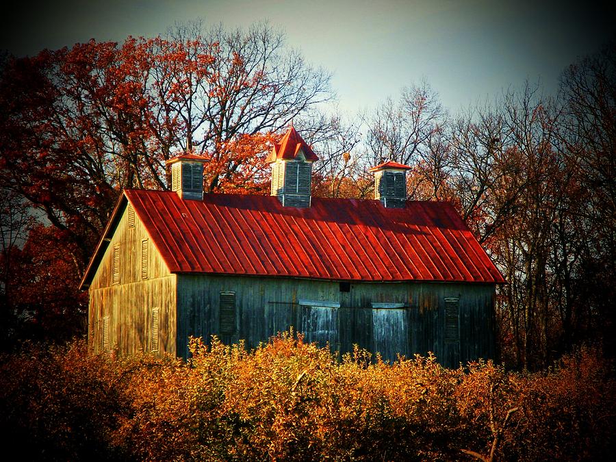 Autumn Barn #1 Photograph by Joyce Kimble Smith