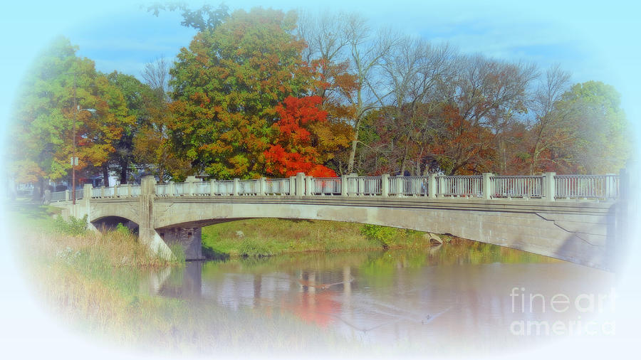 Fall Photograph - Autumn Bridge #2 by Kay Novy
