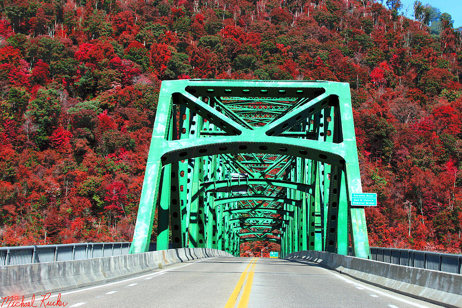 Autumn Bridge #1 Photograph by Michael Rucker