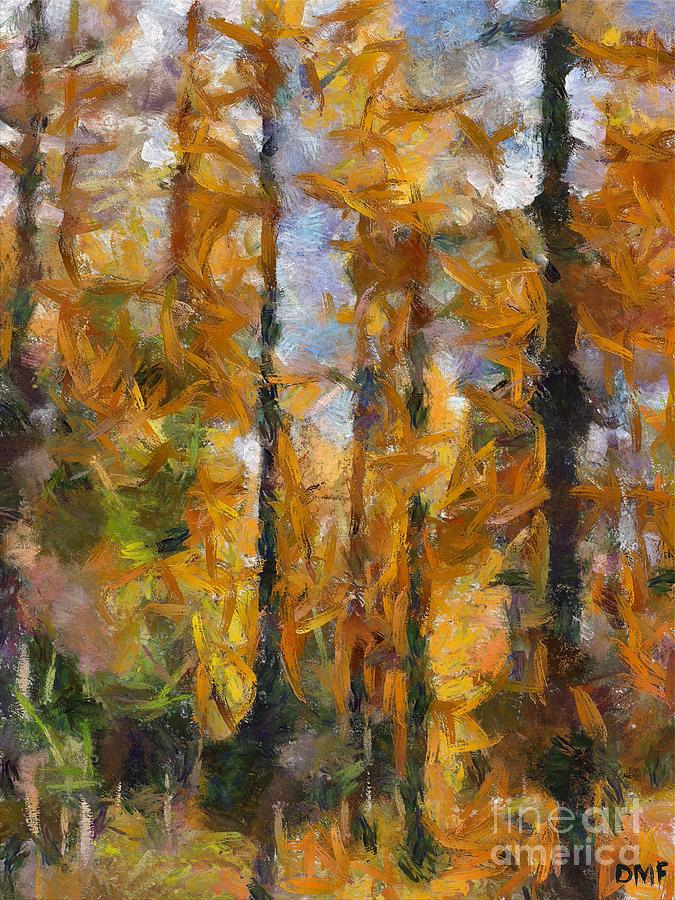 Autumn In The Forest #1 Painting by Dragica Micki Fortuna