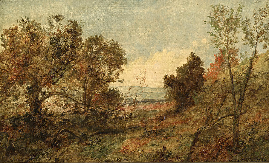 Autumn landscape #1 Painting by Jasper Francis Cropsey