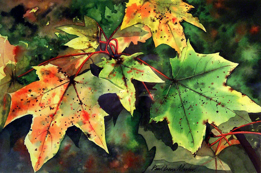 Fall Painting - Autumn Leaves #1 by Paul Dene Marlor