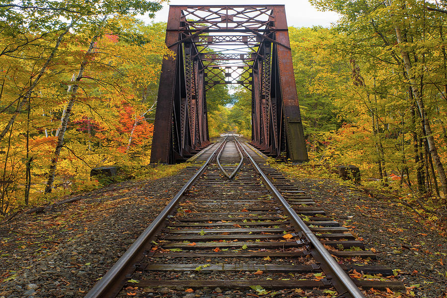 Autumn Railroad #1 Photograph by White Mountain Images